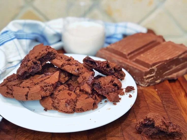                               Triple Chocolate Chip Cookies with Fleur de Sel