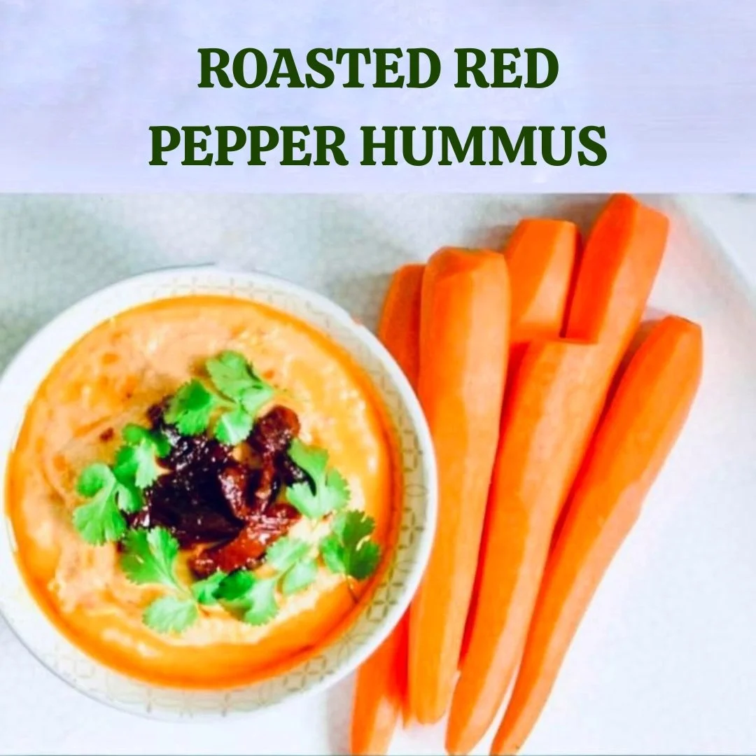                                                 Roasted Red Pepper Hummus