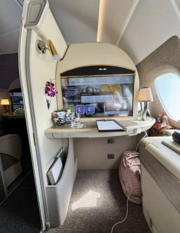 Flying in a Dream: My Emirate First Class Experience from Boston to Auckland