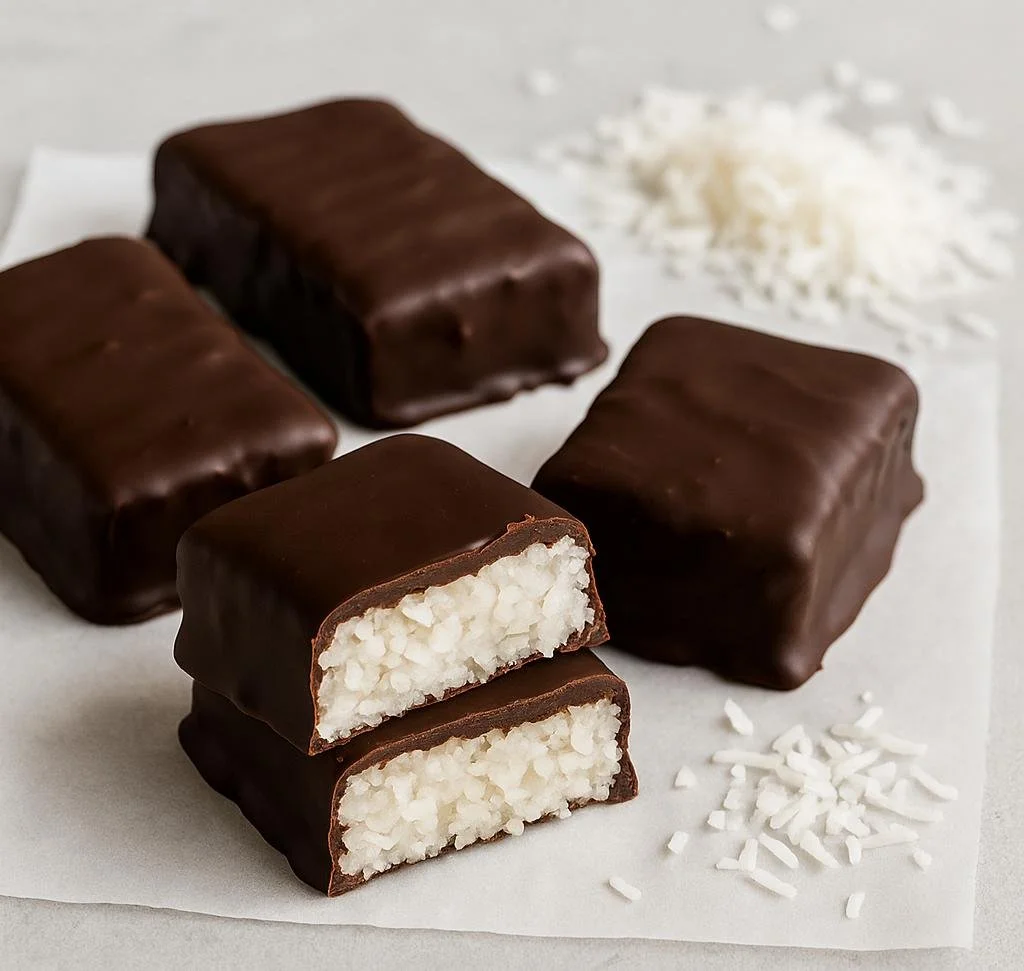 Dark Chocolate Coconut Protein Bars
