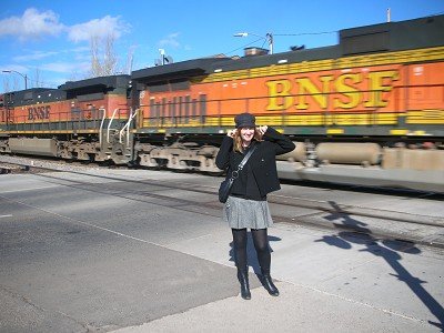 BNSF loco 2 & Diane Hope.JPG