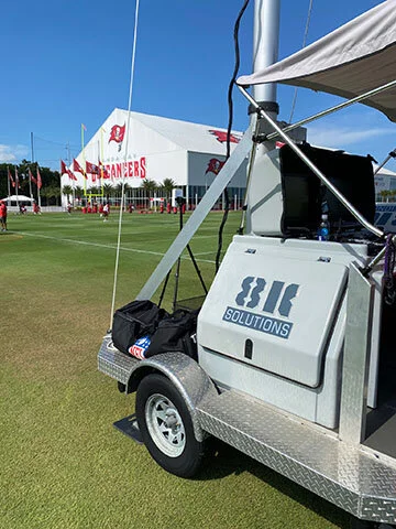 The World Champion Tampa Bay Buccaneers deploy 8K Solutions’ MastRCams to get the best view of every practice.