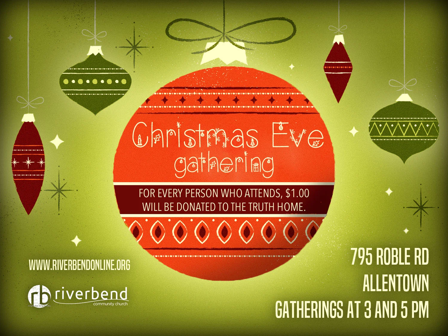 Christmas Eve Gatherings (3 and 5 PM)