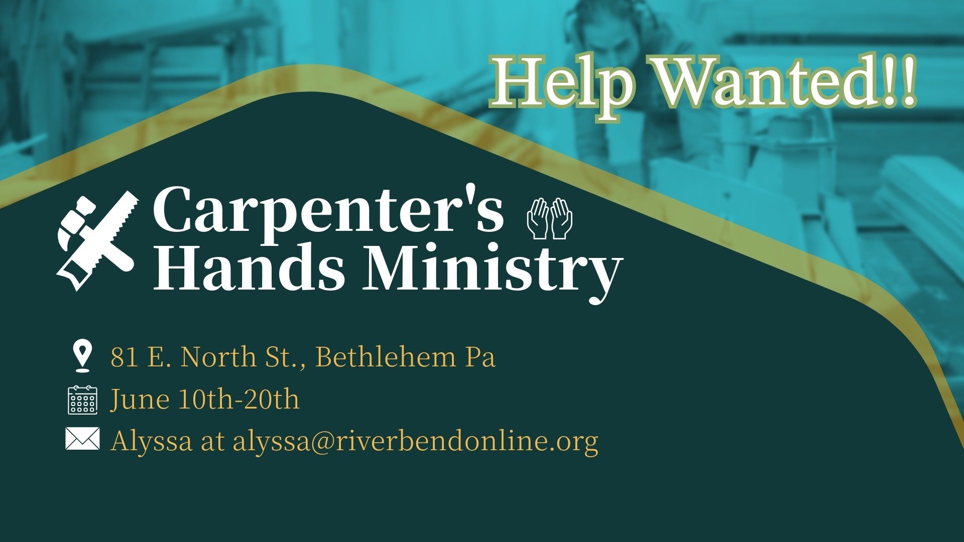 Join Carpenter's Hands Ministry