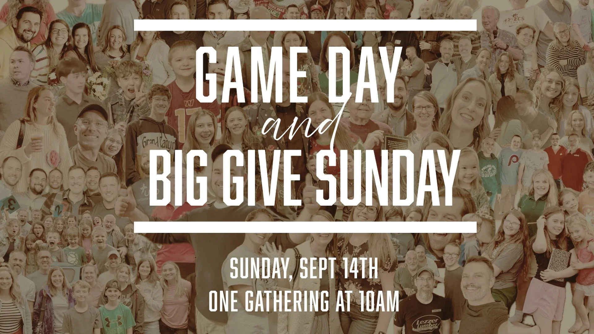 Game Day and Big Give Sunday