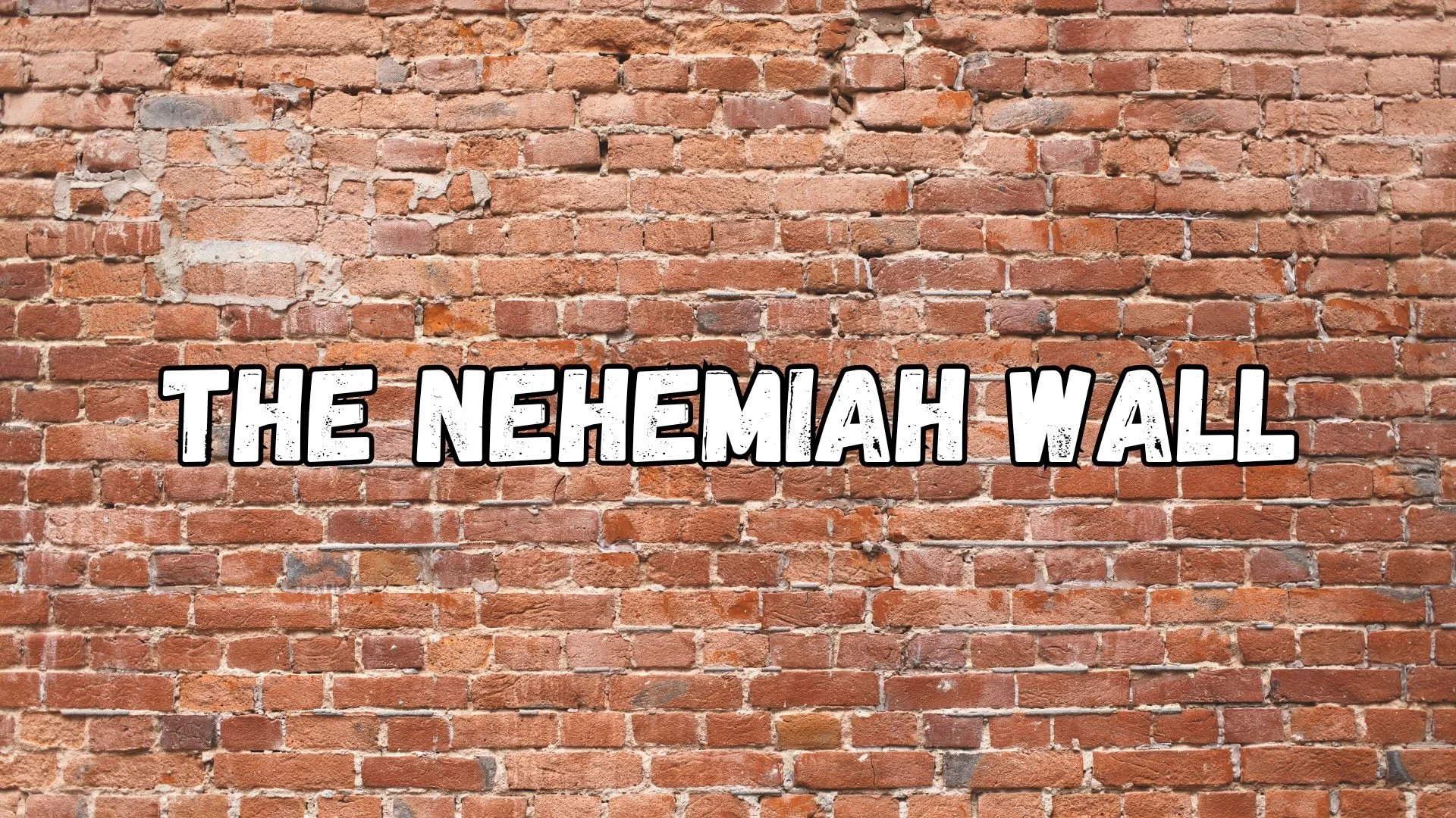 Collecting donations for the Nehemiah Wall