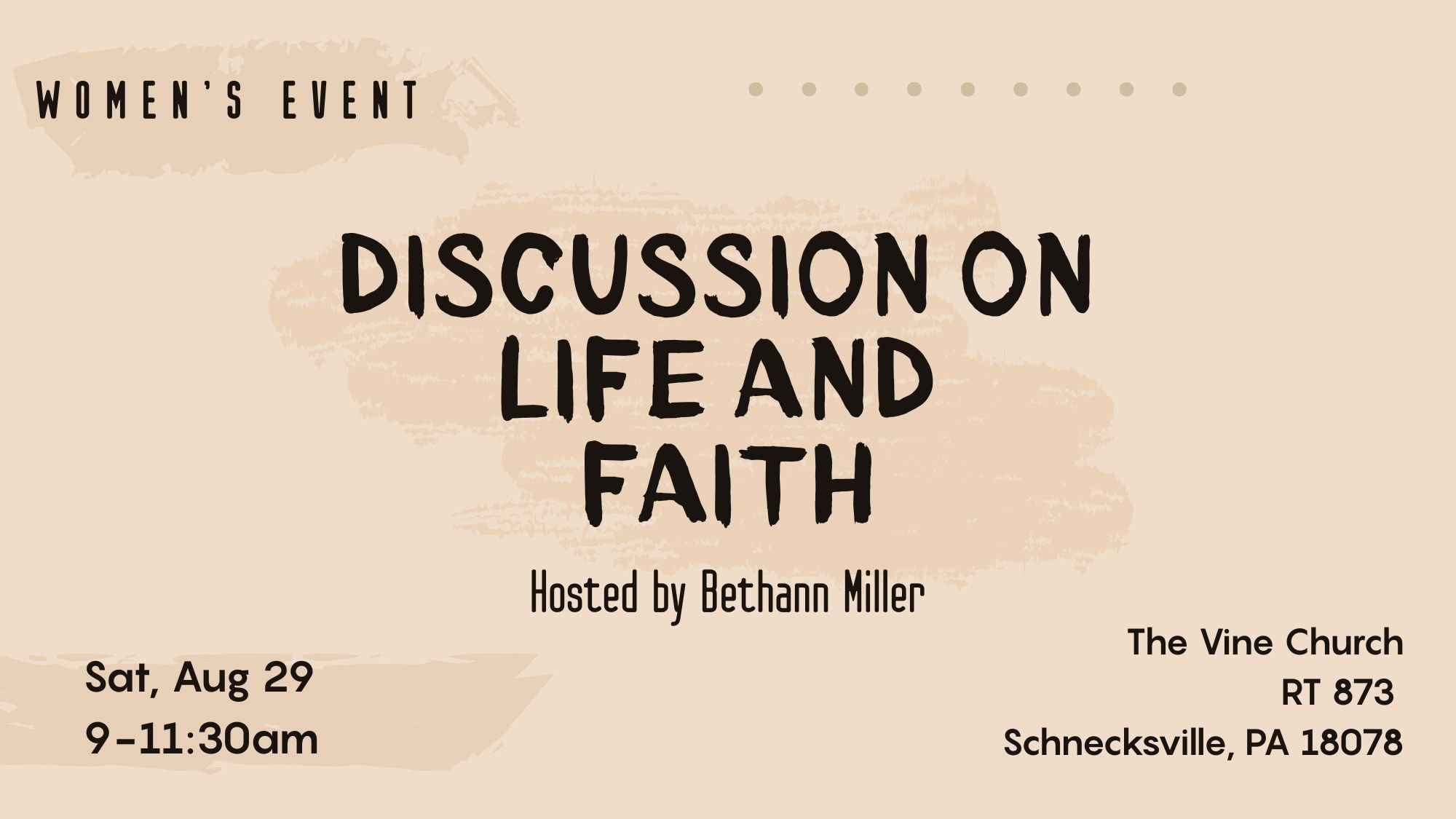 Women's Discussion on Life and Faith