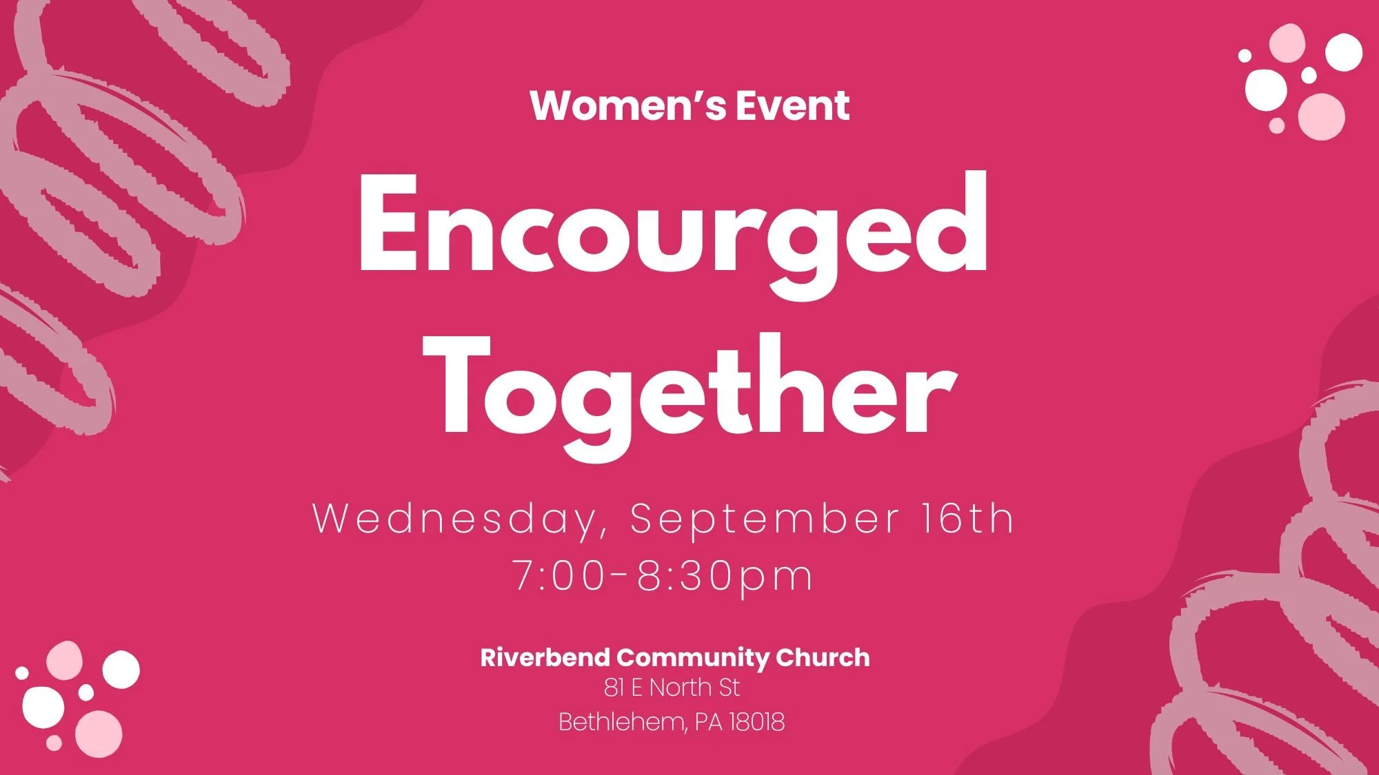 Women's Event: Encouraged Together