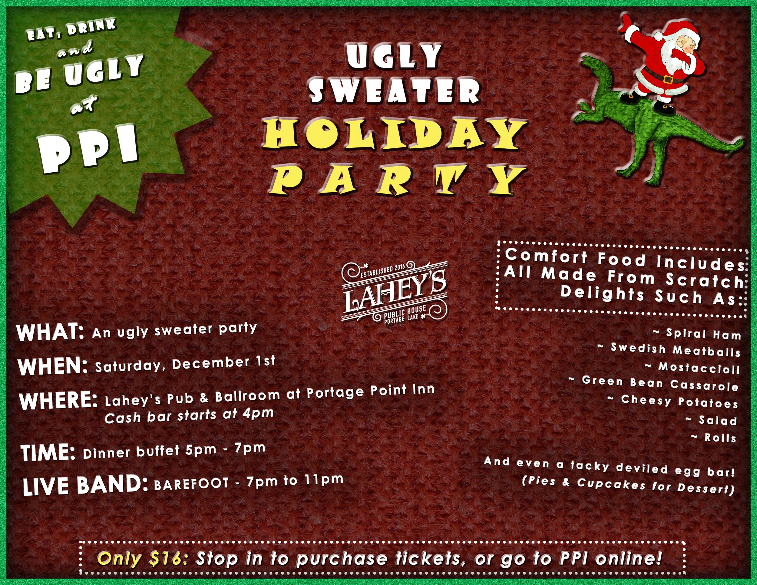 Ugly Sweater Holiday Party!