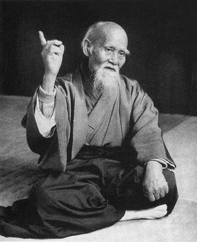 Aikido founder, O’Sensei Morihei Ueshiba.