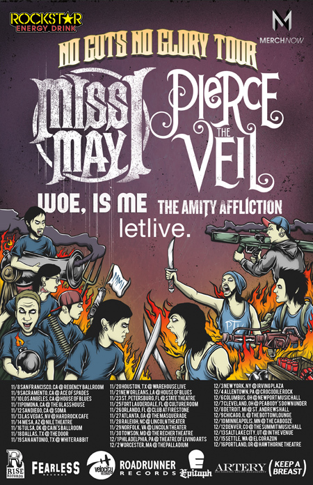 PTV / MISSMAYI COHEADLINING TOUR ART WITH BAND MEMBERS BATTLING