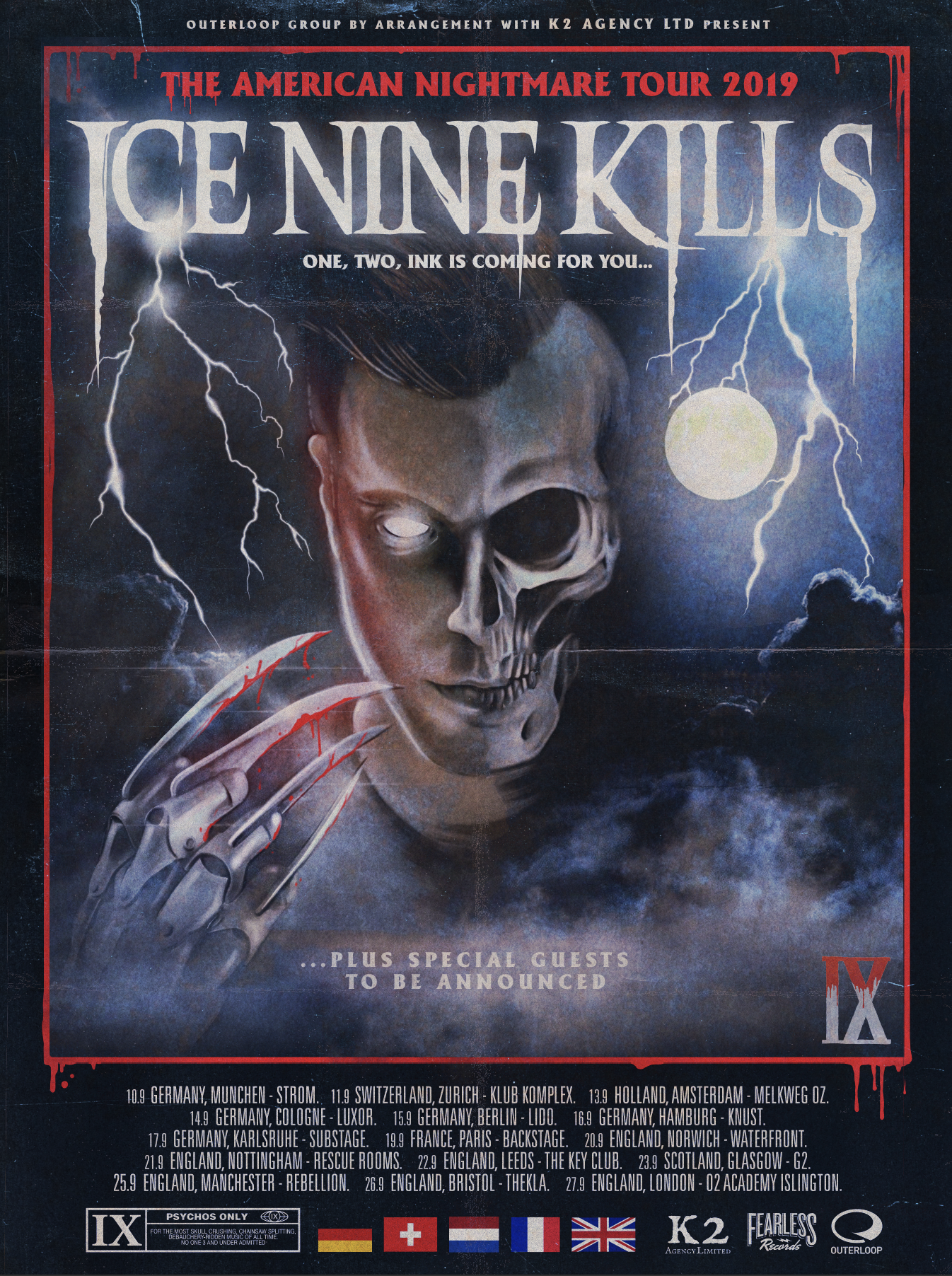 ICE NINE KILLS x MCHC — MIKE CORTADA DESIGN & ARTWORK