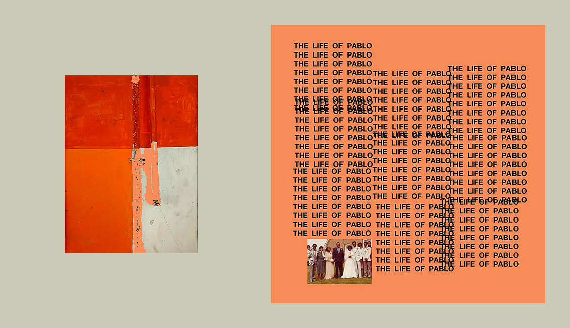 l to r: Blancorange Guadalajara , Jal. MX. Feb, 2016 // Life of Pablo cover by Peter de Potter 