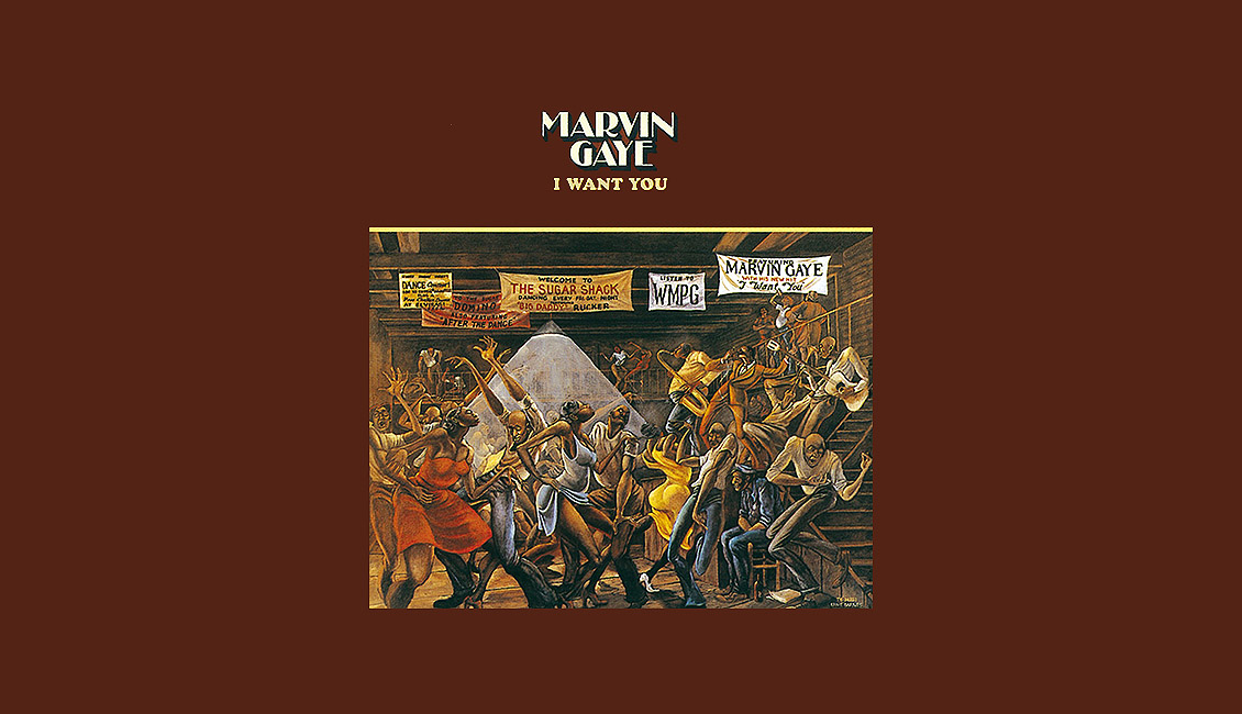 Marvin Gaye's I Want You cover recreated by Ernie Barnes 