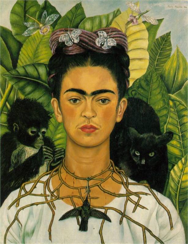 Self Portrait with Necklace of Thorns