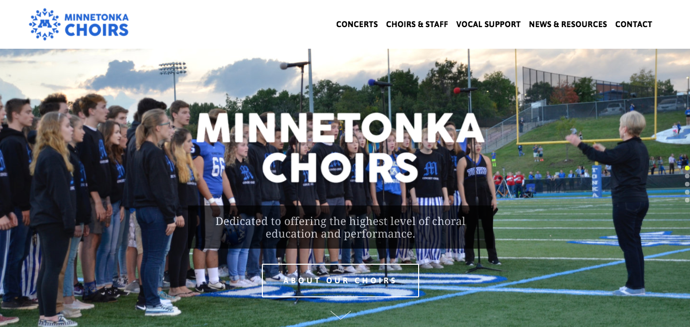 Affordable Small Business Websites Minnetonka Choirs