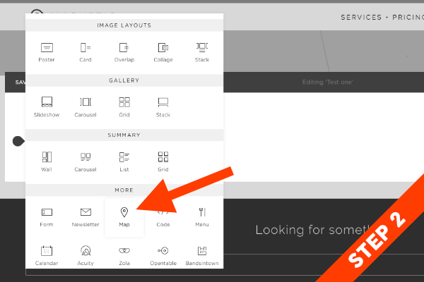 Step 2 Select Map from the MORE section.png