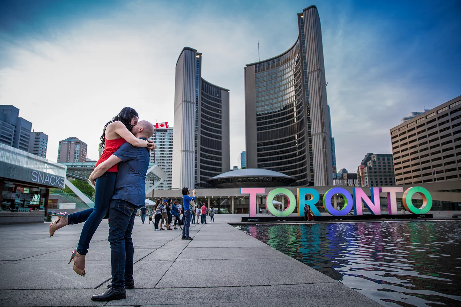 Downtown Toronto & City Hall Engagement Shoot | Derrel Ho-Shing