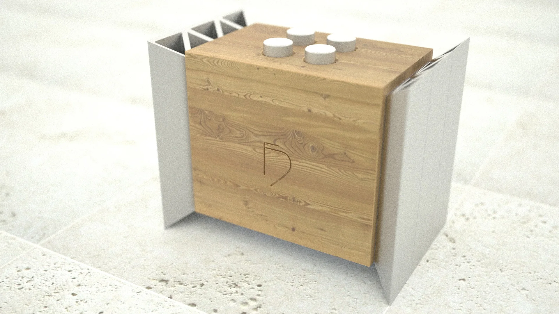 Class-A audio amplifier design. (Solidworks model, rendered in Maxwell). 