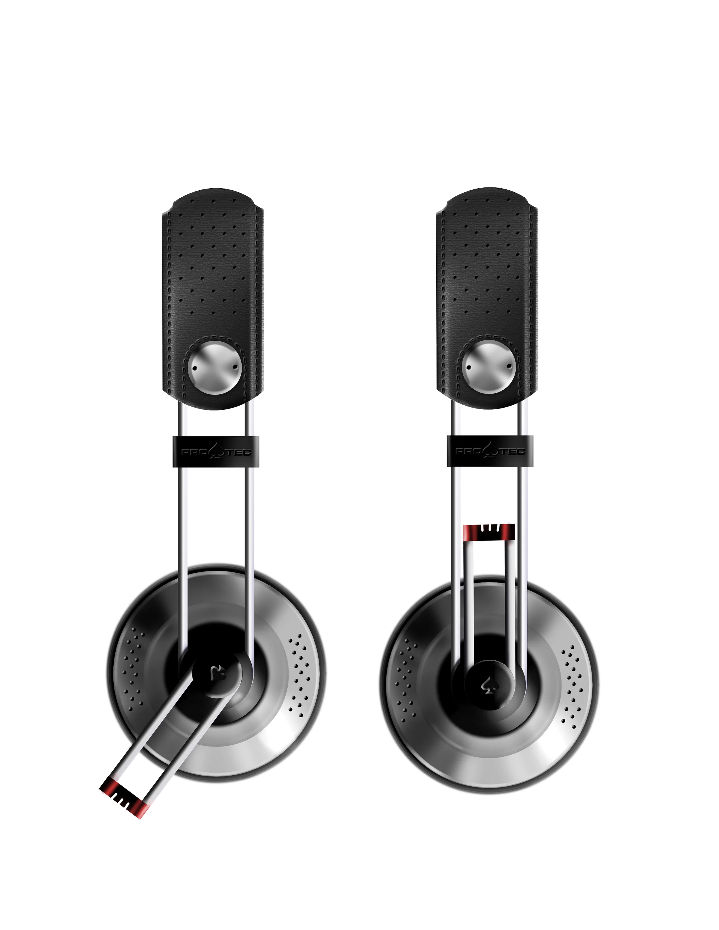 High end headphone design with microphone (Photoshop renderings). 