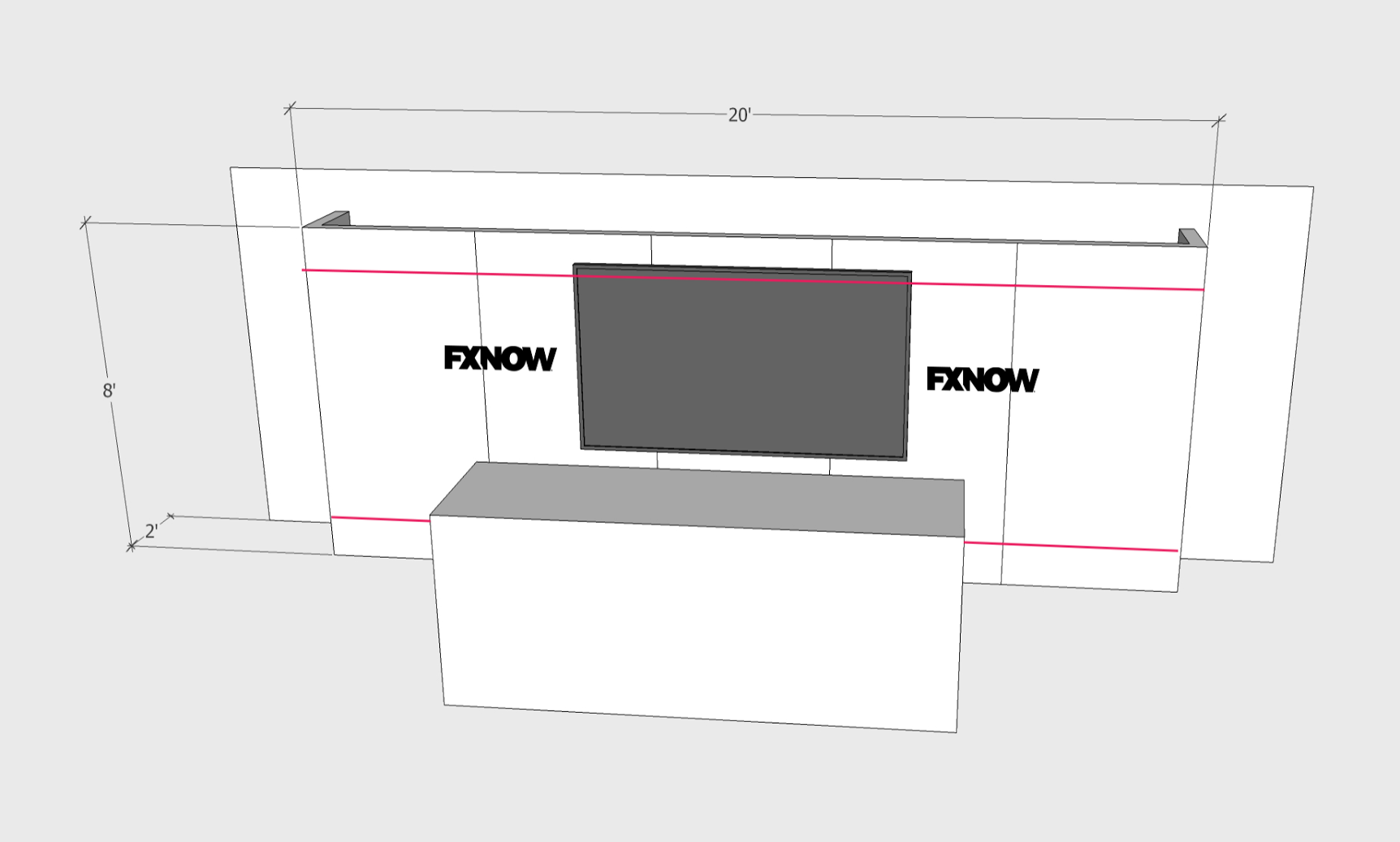 Promo event wall design for FX Channel at South by Southwest.