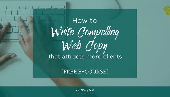 How to write compelling web copy that attracts your ideal clients