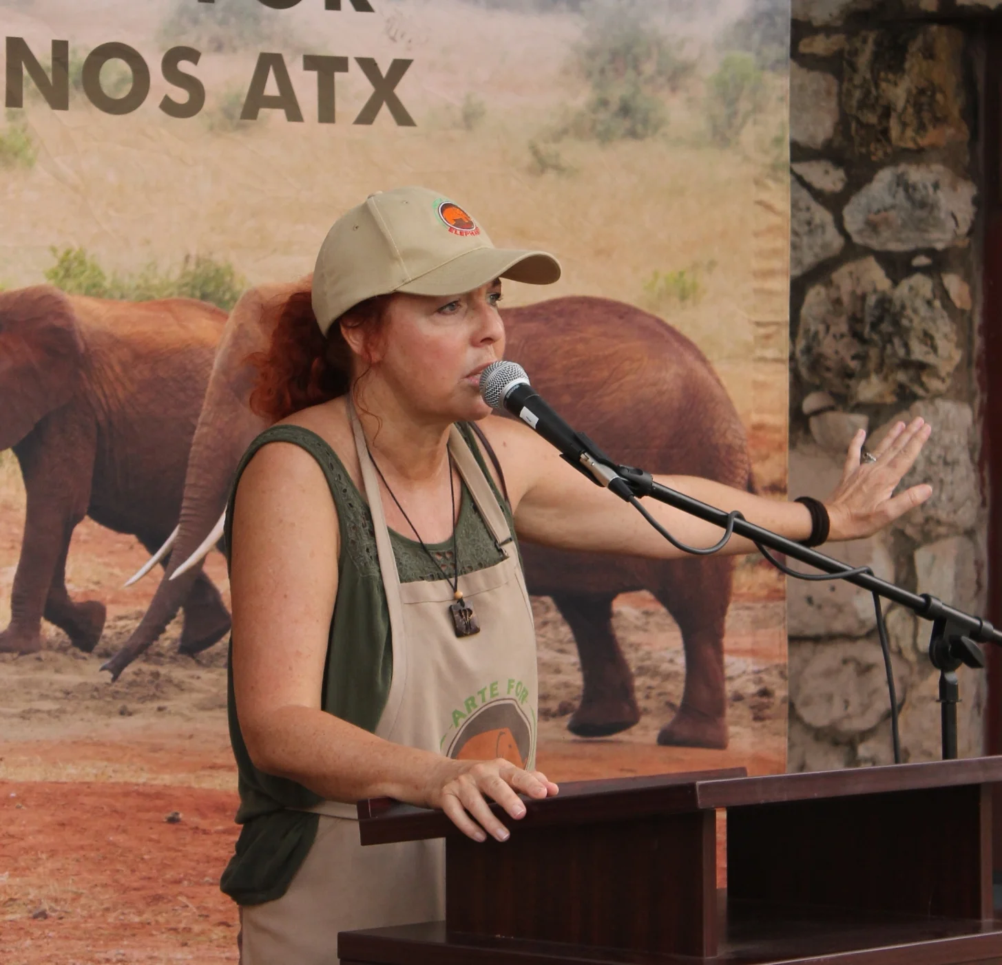 Thyra Rutter raises funds for Elephant charities in Africa and India and helps raise awareness about the crisis wherever she goes.