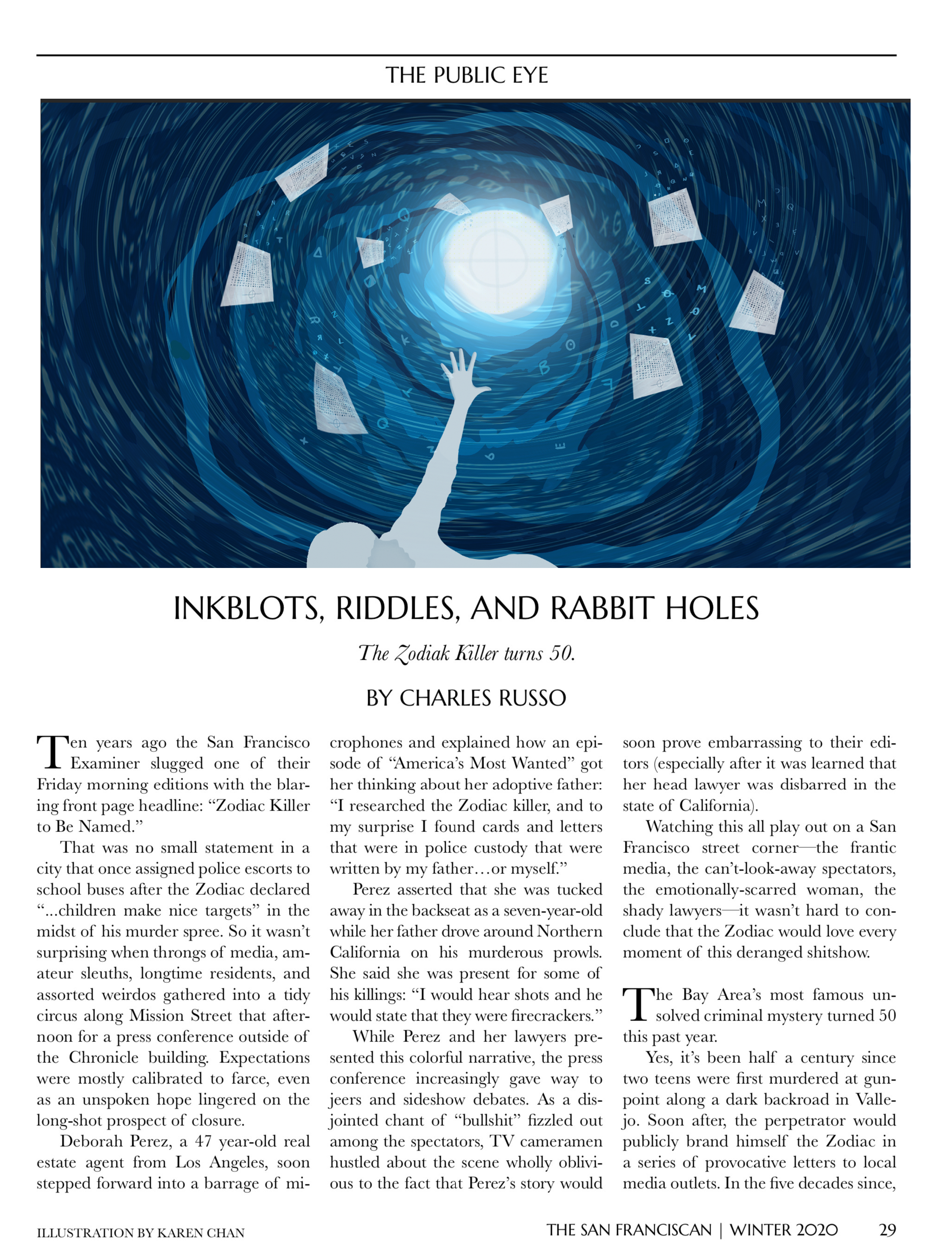 Inkblots, Riddles, and Rabbit Holes: The Zodiac Killer Murders Turn 50