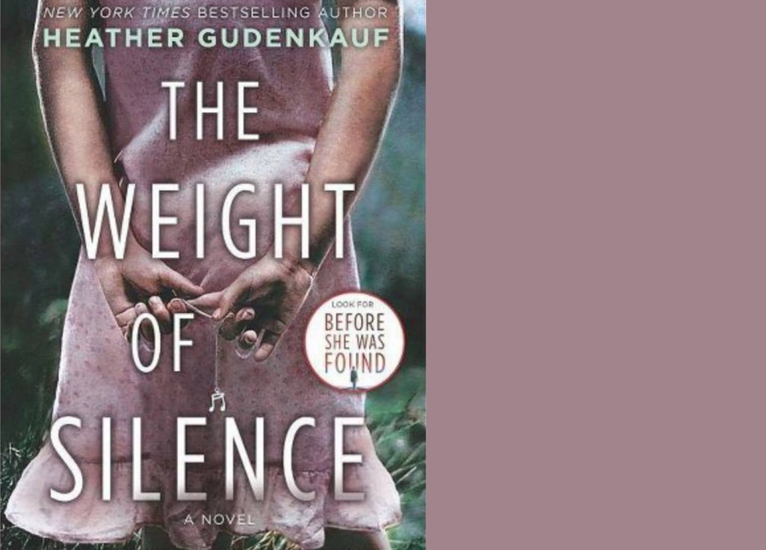 Book Club: "The Weight of Silence" by Heather Gudenkauf