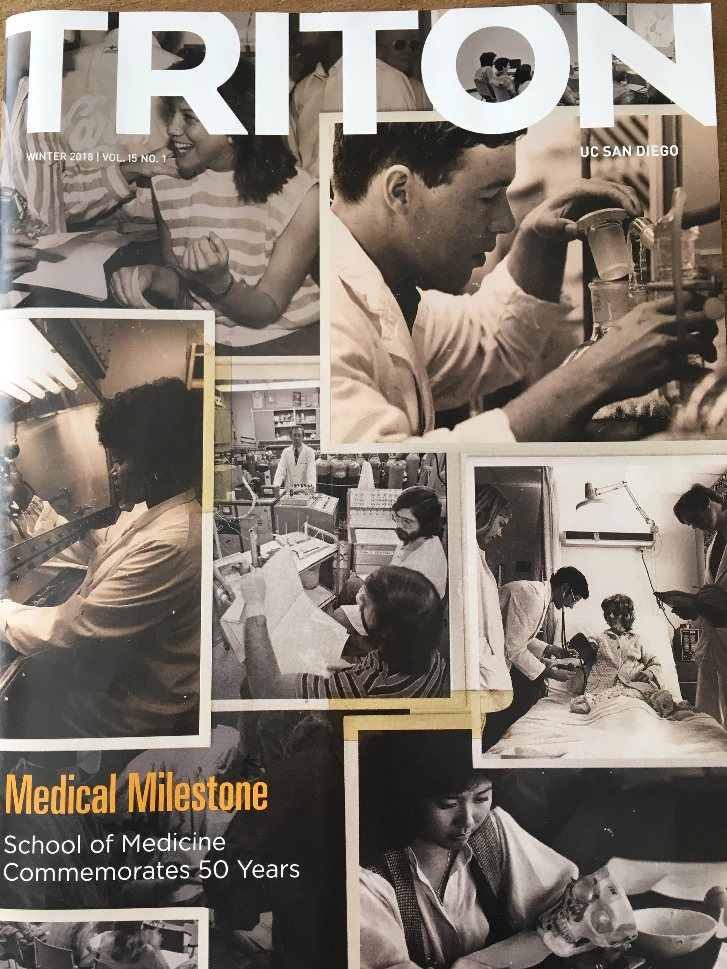 Article in the UCSD Alumni Triton Magazine 
