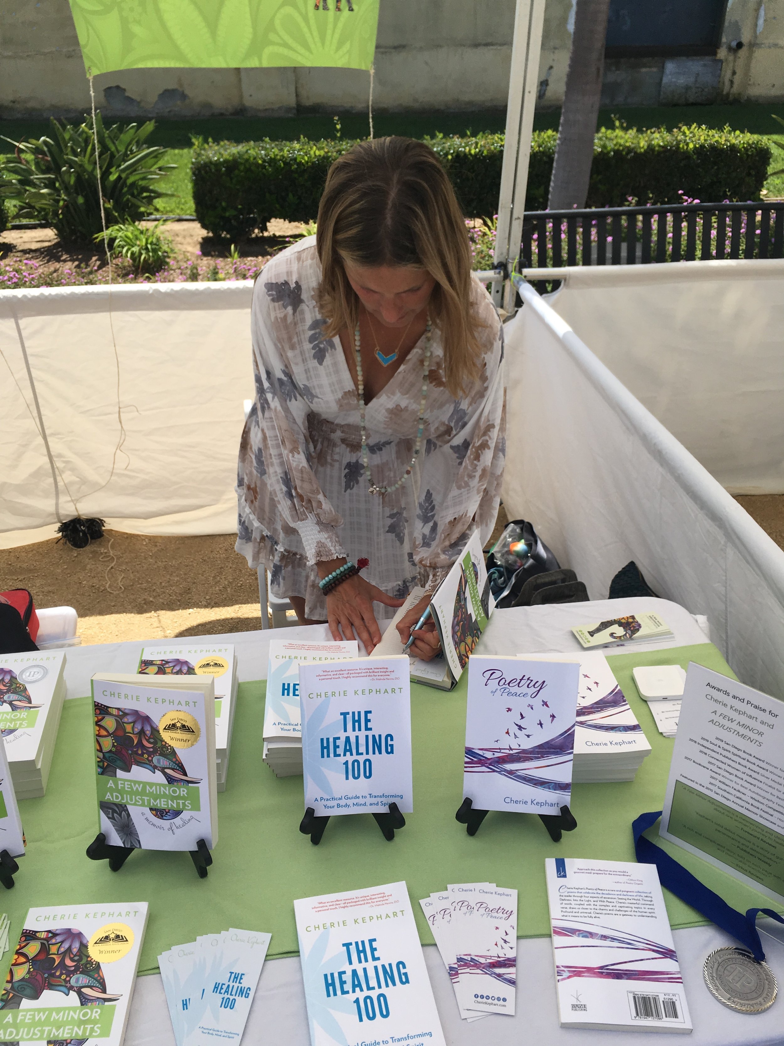 Signing Books at the San Diego Festival of Books 2019