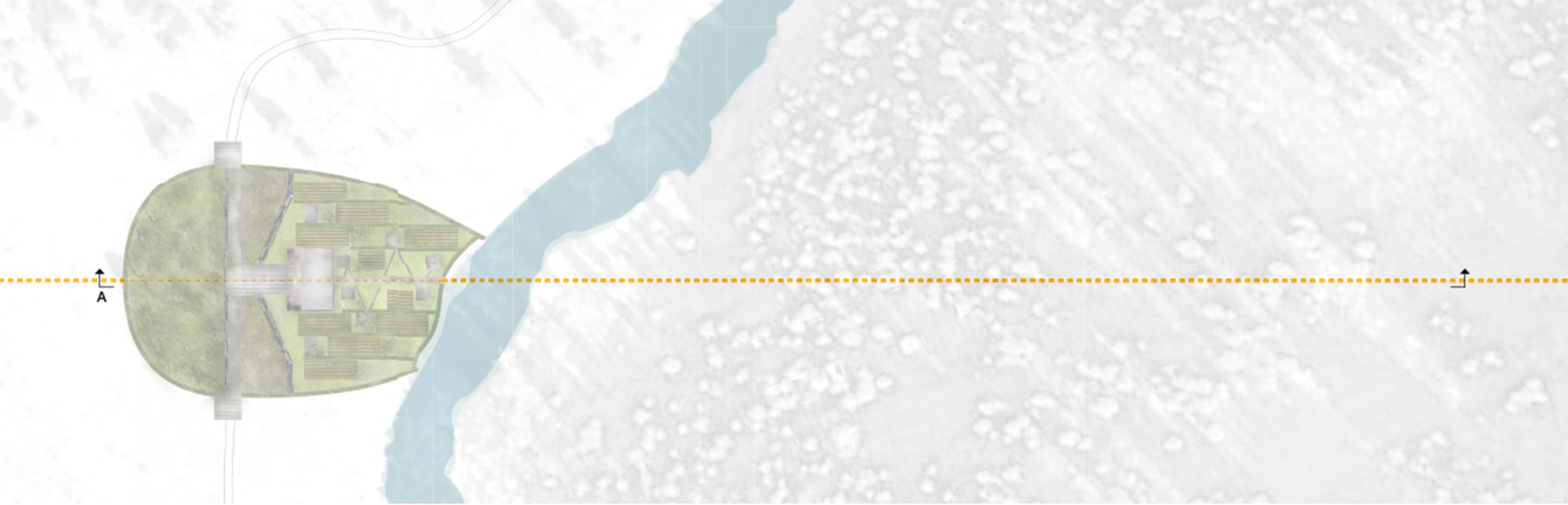 Figure 7. Plan of a proposed border territory that operates in a sparse network, in the mountainous regions of the Gurez valley.