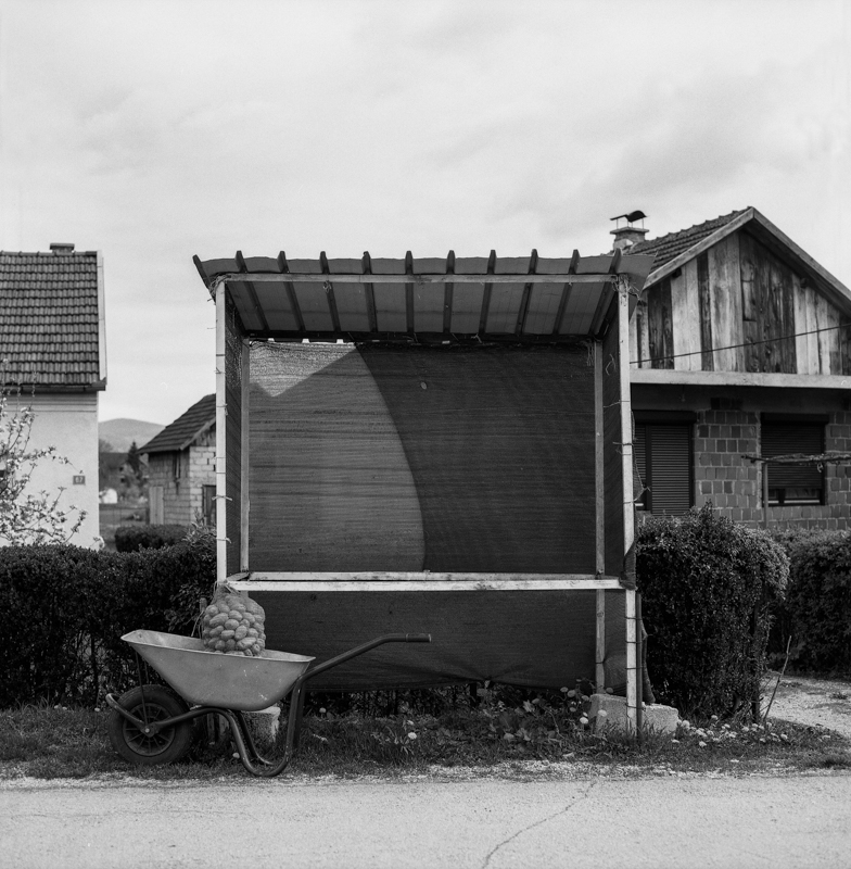 A still of ongoing life in a Bosnian town.