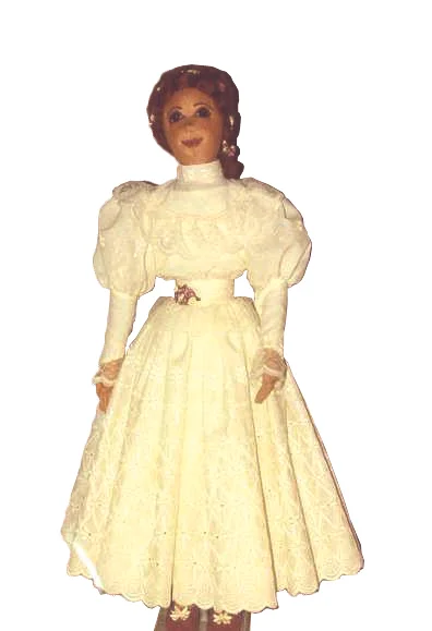 Image 6 / The Material Miss, pattern-sewn doll. Photograph by theballentines