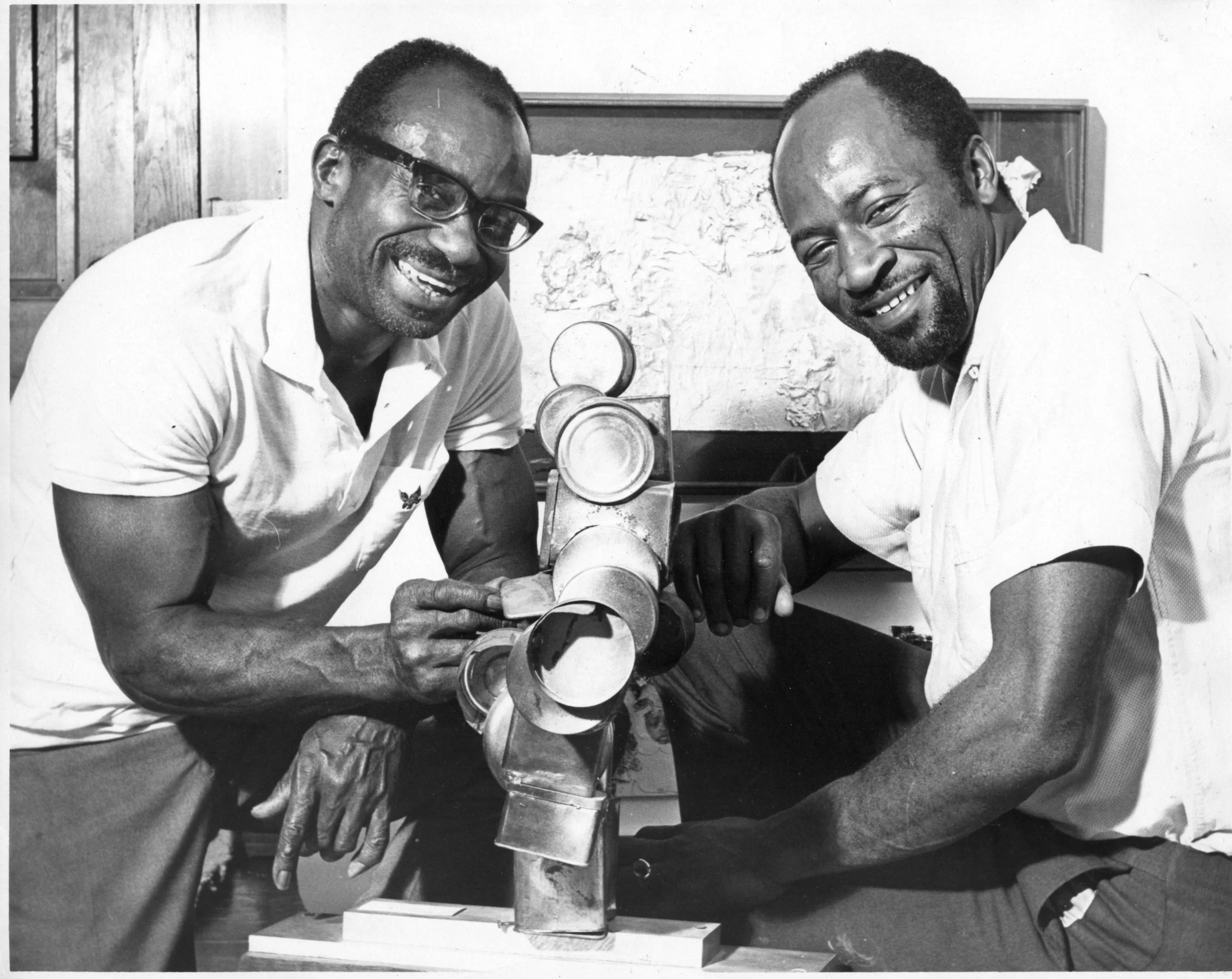 Noah with Judson Powell at the Watts Towers Art Center, 1966