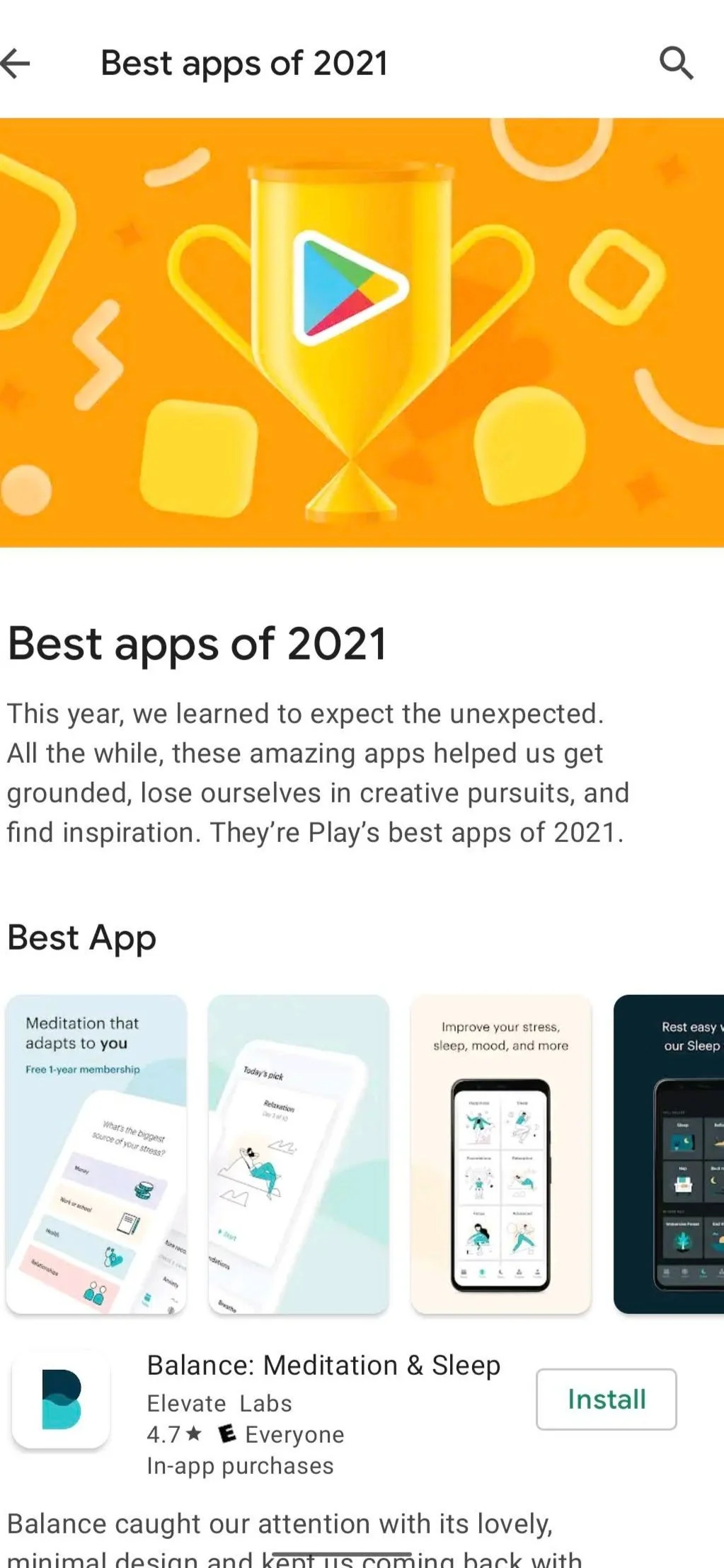 Best apps of 2021 from Google Play