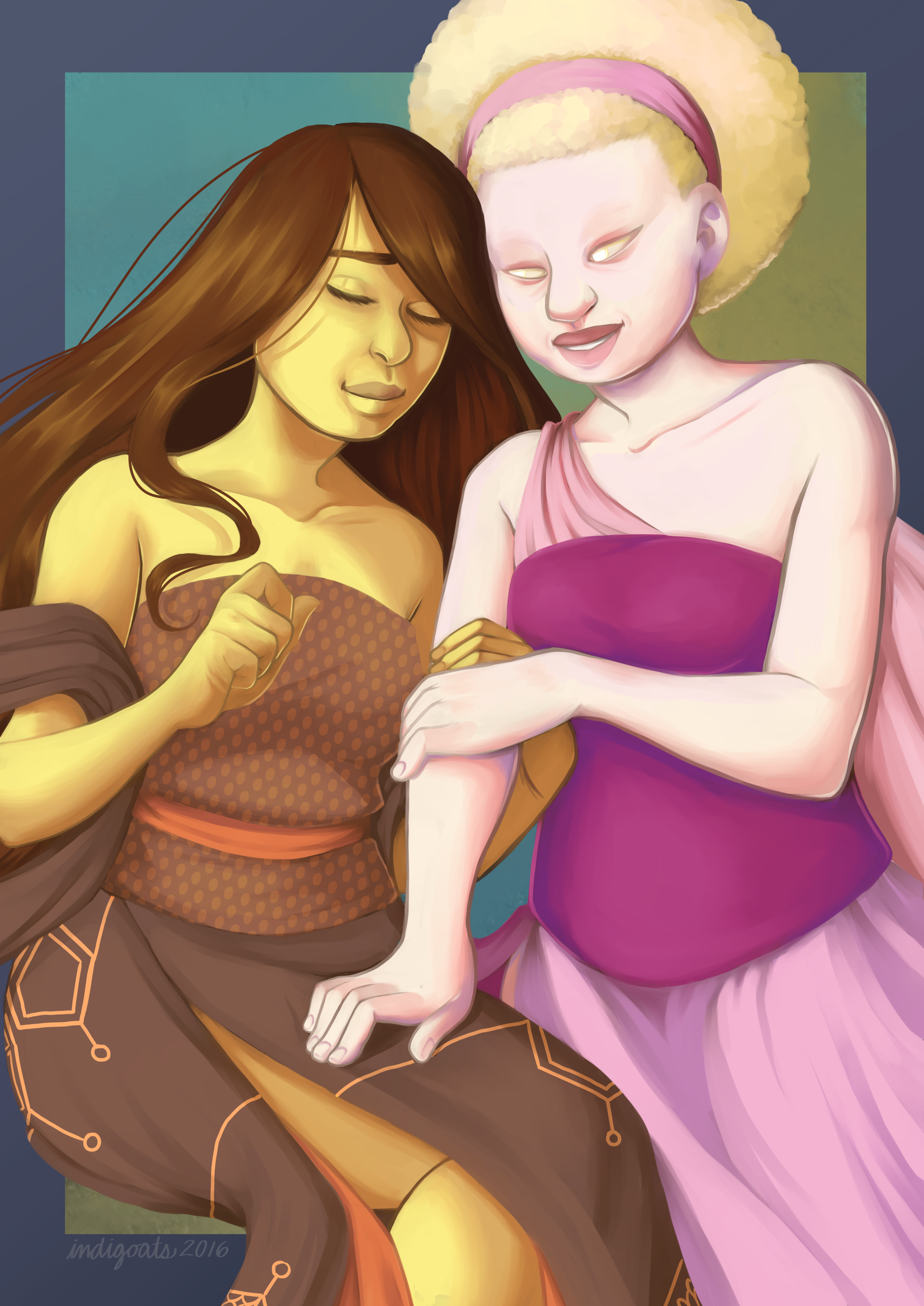 Brown and Rose
