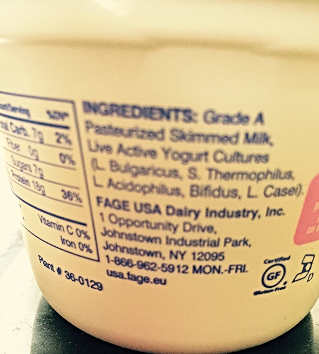 See those words: LIVE ACTIVE YOGURT CULTURES. That's what we need.