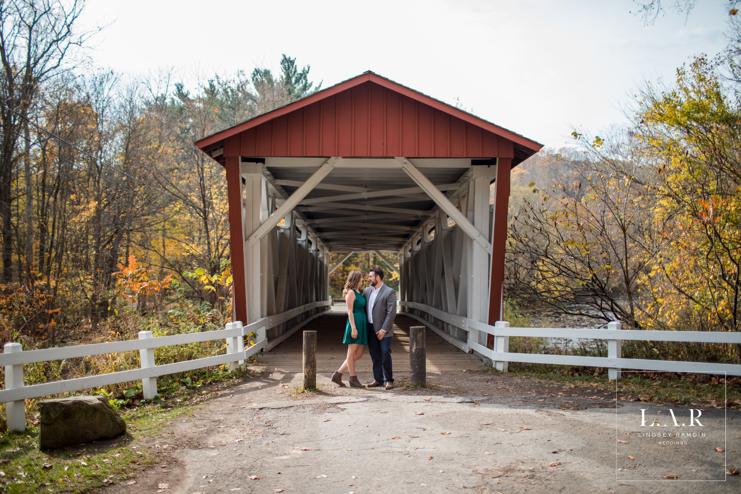 Cuyahoga Valley National Park Engagement Photo | L.A.R Weddings | Lindsey Ramdin