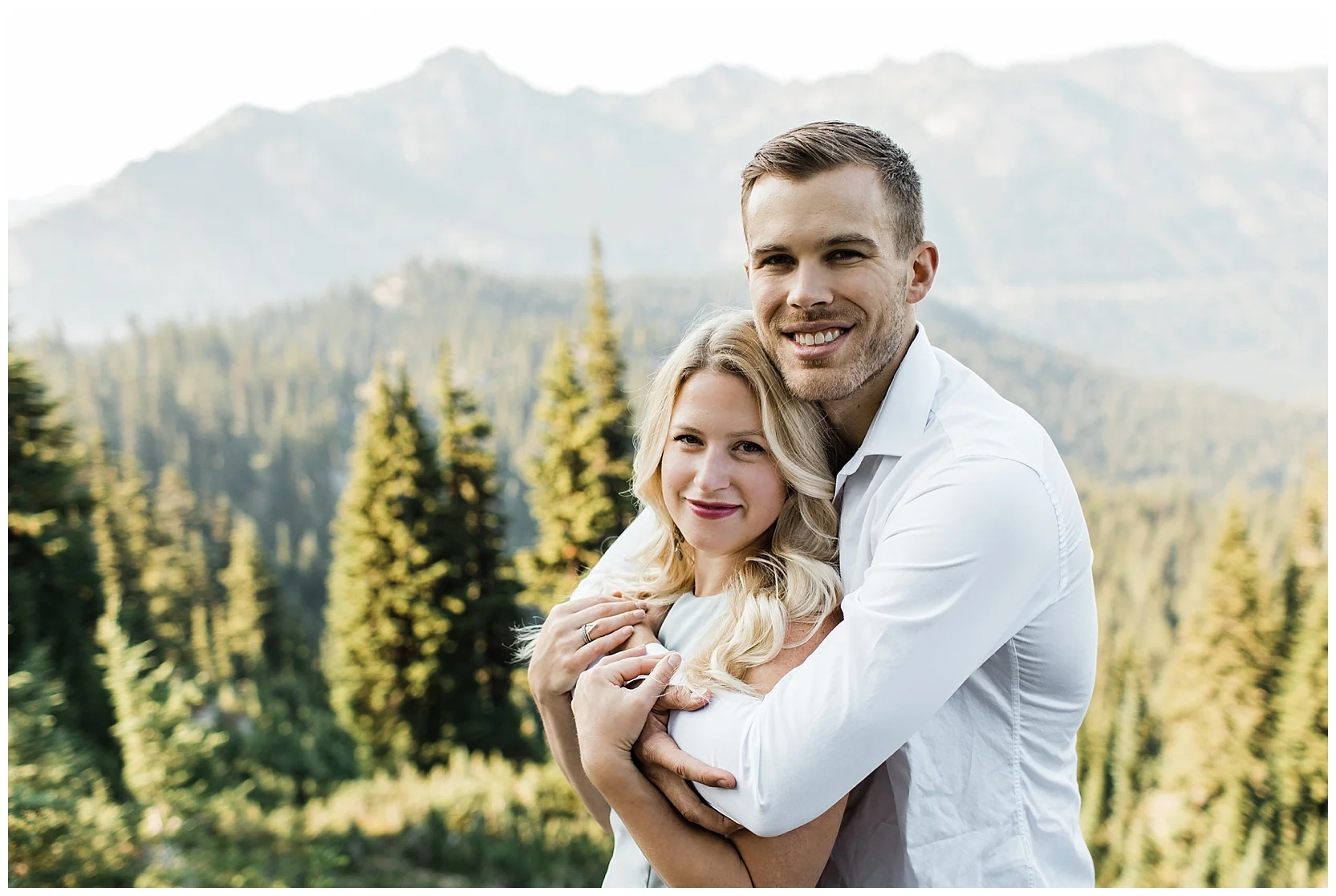 Mount Rainier National Park Engagement Session at Tipsoo Lake | Lindsey Ramdin | L.A.R. Weddings | Seattle Wedding Photographer | Cleveland Wedding Photographer