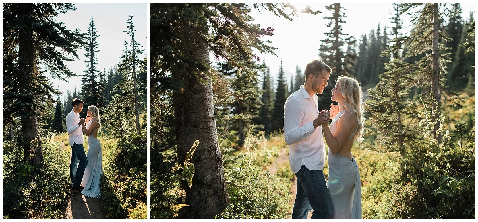 Mount Rainier National Park Engagement Session at Tipsoo Lake | Lindsey Ramdin | L.A.R. Weddings | Seattle Wedding Photographer | Cleveland Wedding Photographer
