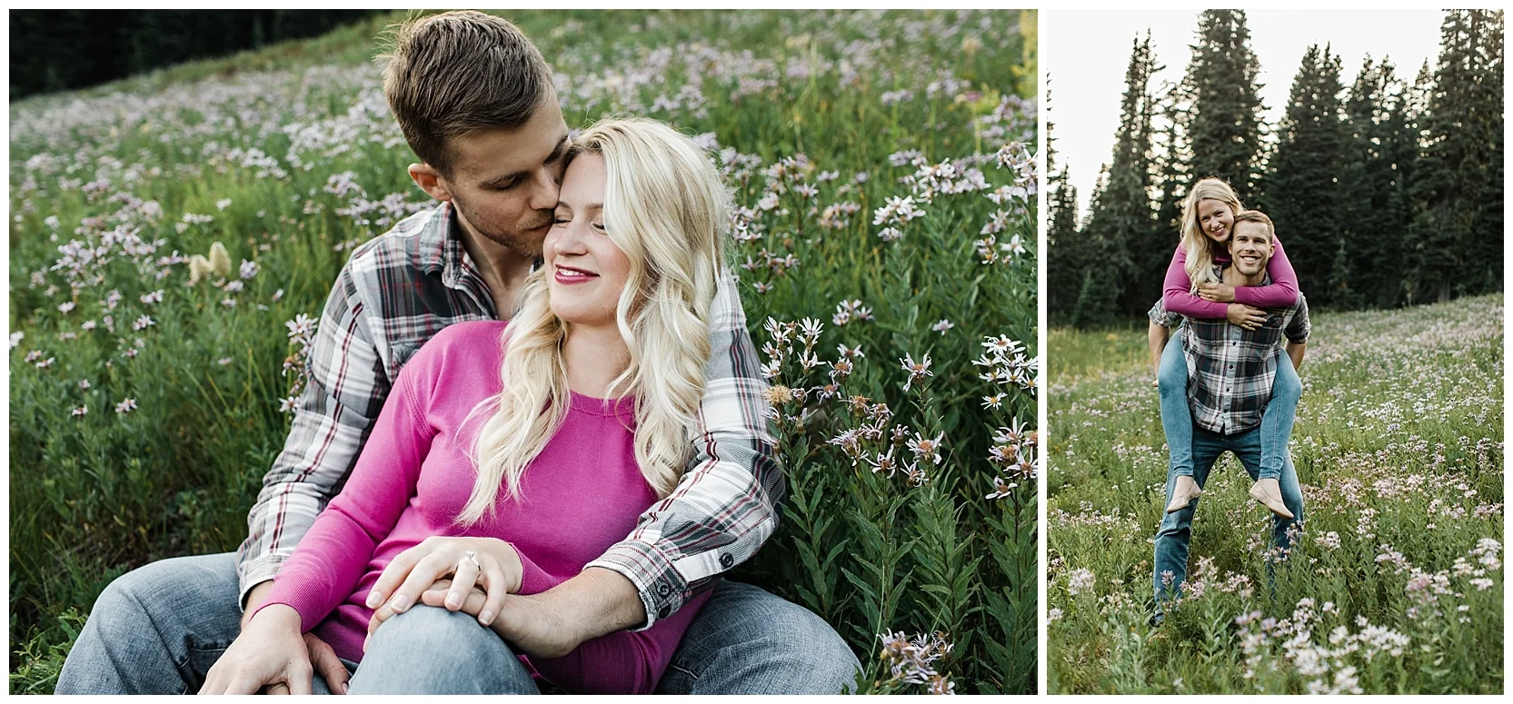 Mount Rainier National Park Engagement Session at Tipsoo Lake | Lindsey Ramdin | L.A.R. Weddings | Seattle Wedding Photographer | Cleveland Wedding Photographer