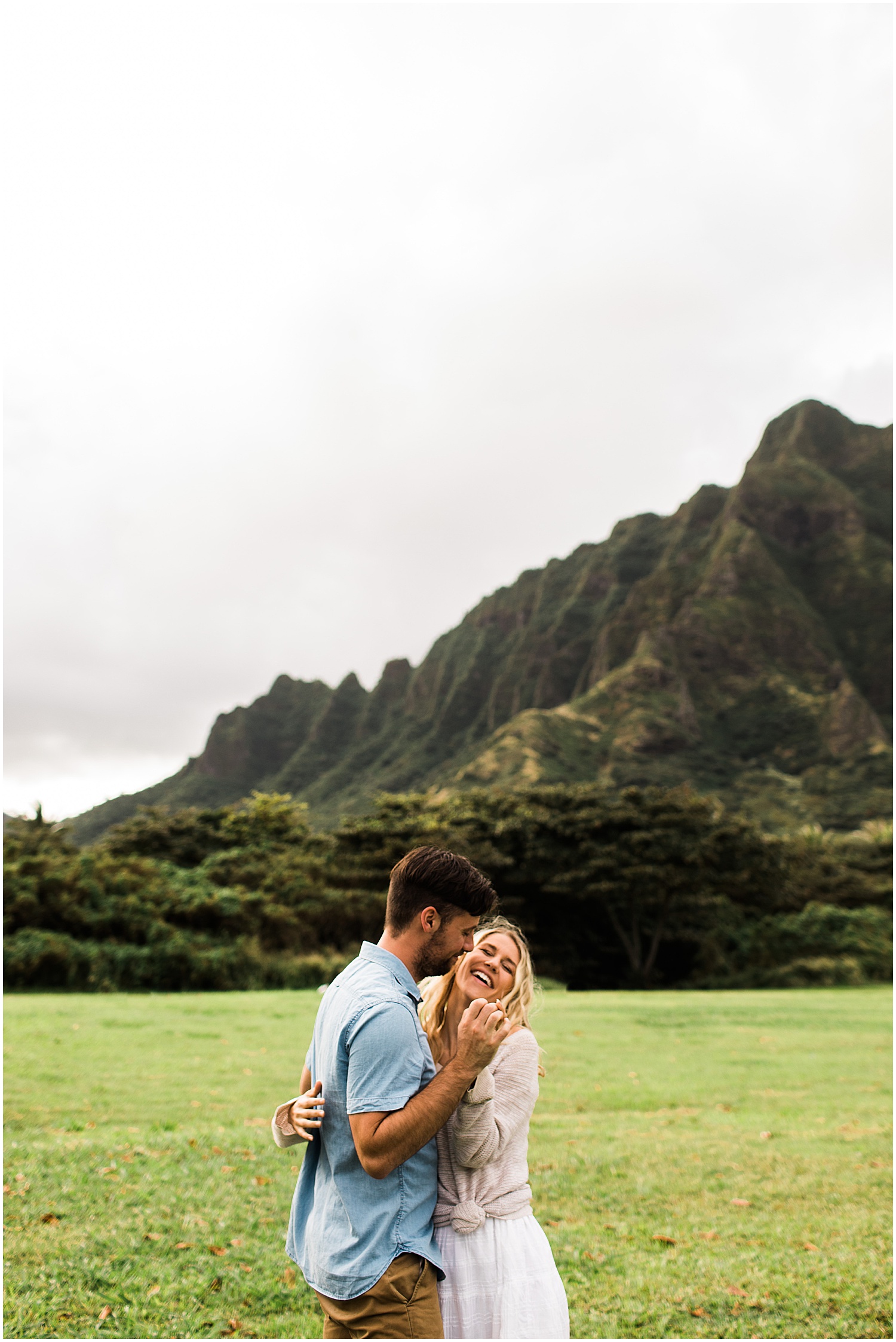 Kualoa Ranch Engagement Session in Oahu, Hawaii