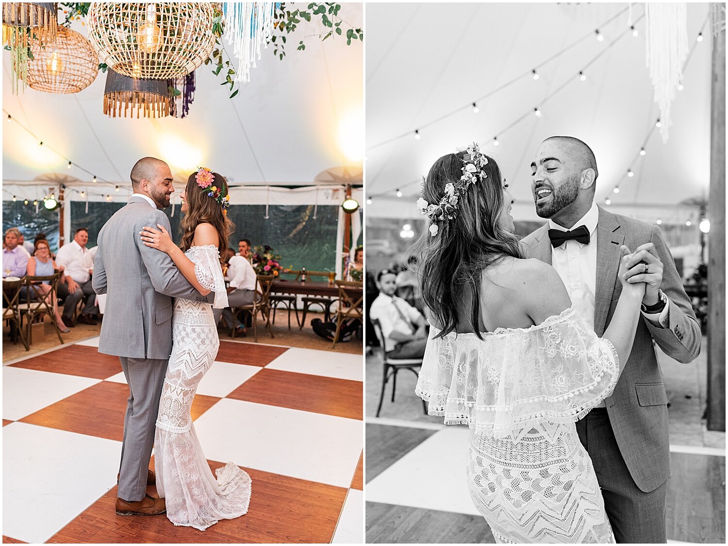 Bohemian Dream Tented Wedding by wedding planners A Charming Fete and Cleveland wedding photographer Lindsey Ramdin