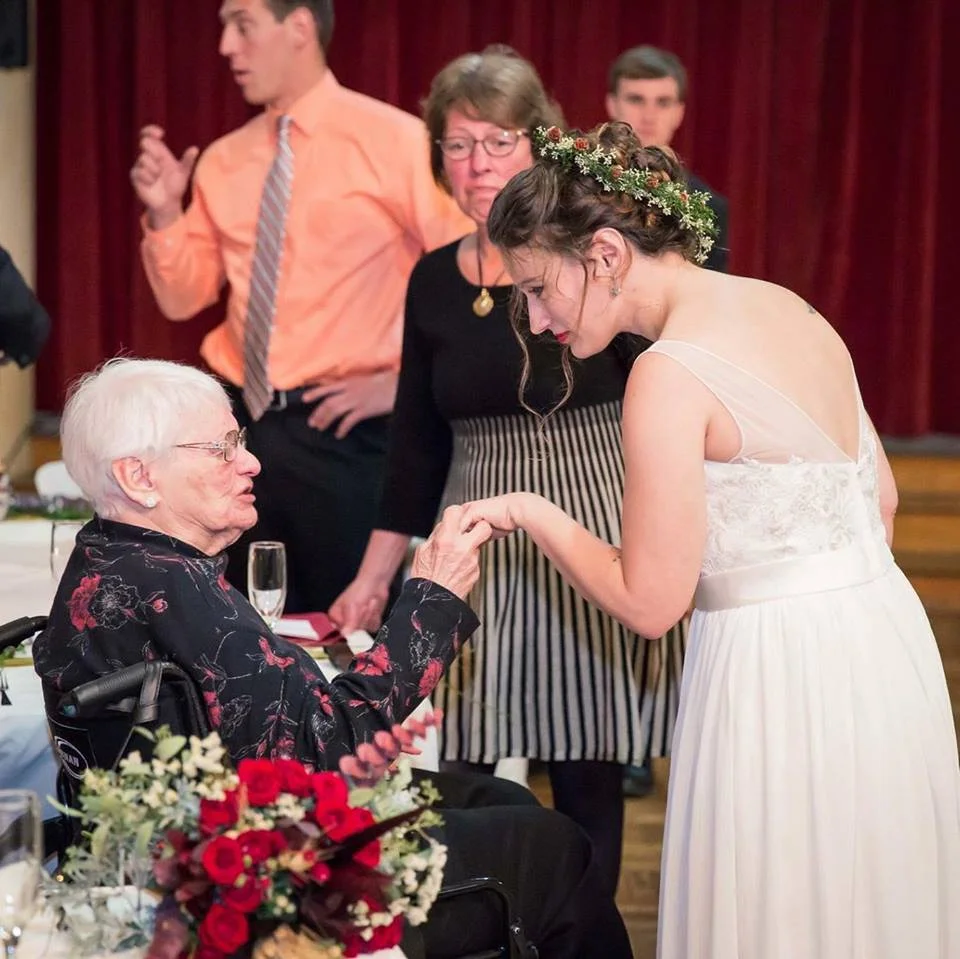 It meant the world that she got to be there on our wedding day.