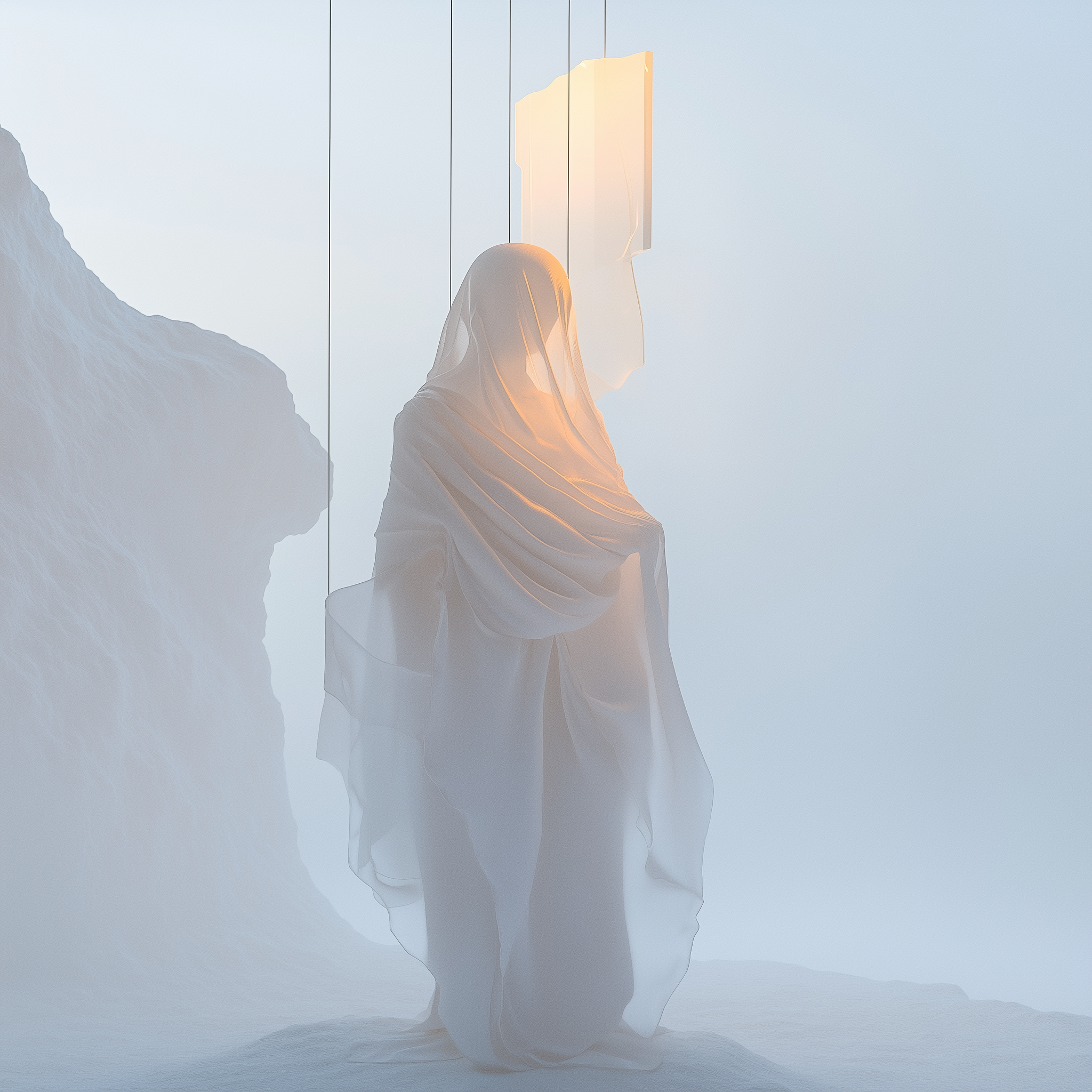 kriskris_61119_A_figure_stands_in_an_endless_white_space_draped_af17d808-6bda-40e4-b225-ecd3d1a80453.png