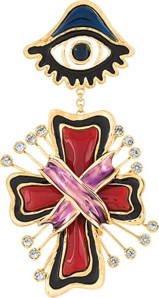 Treasures earrings, <br>Dsquared2 (farfetch.com)