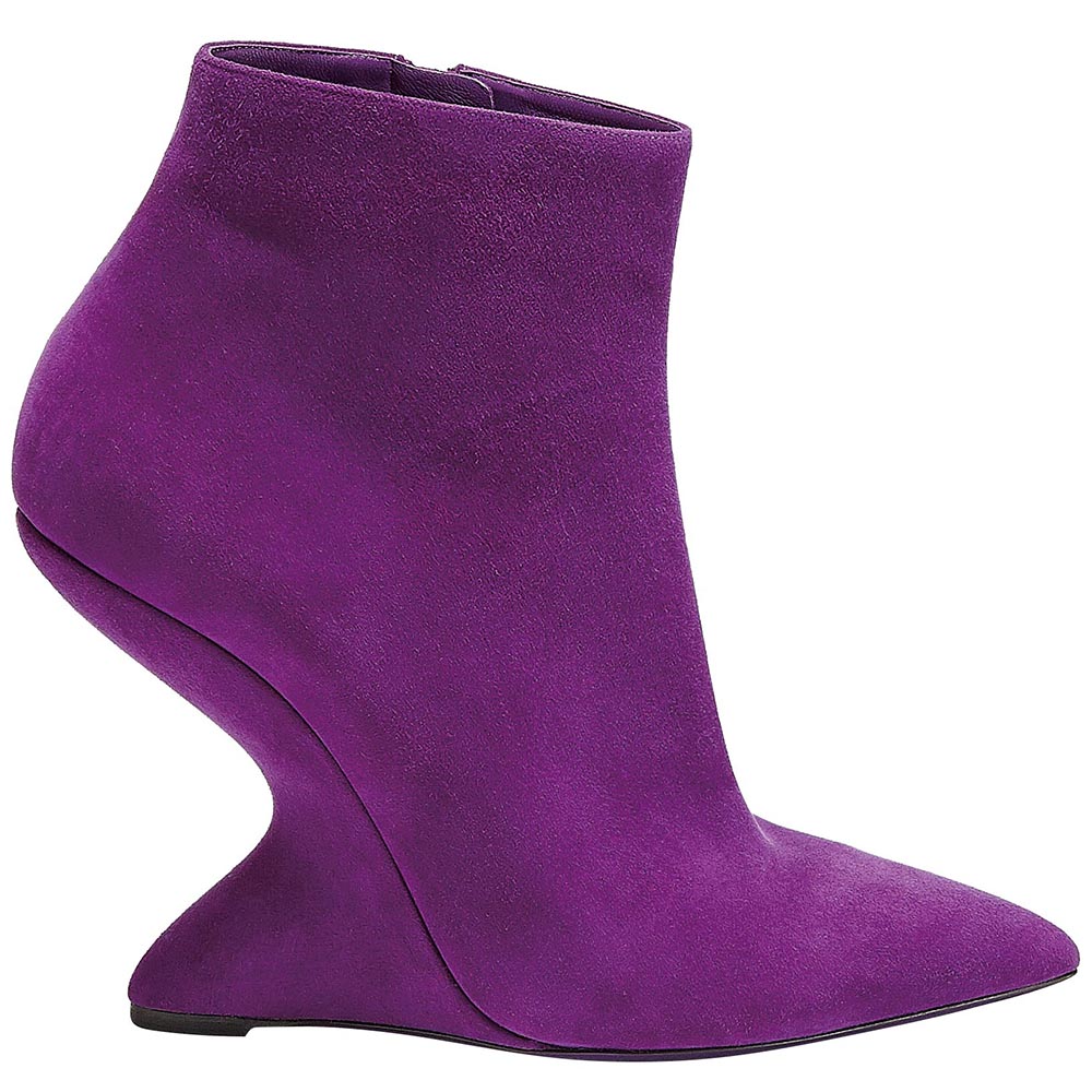 F Wedge bootie, Salvatore Ferragamo