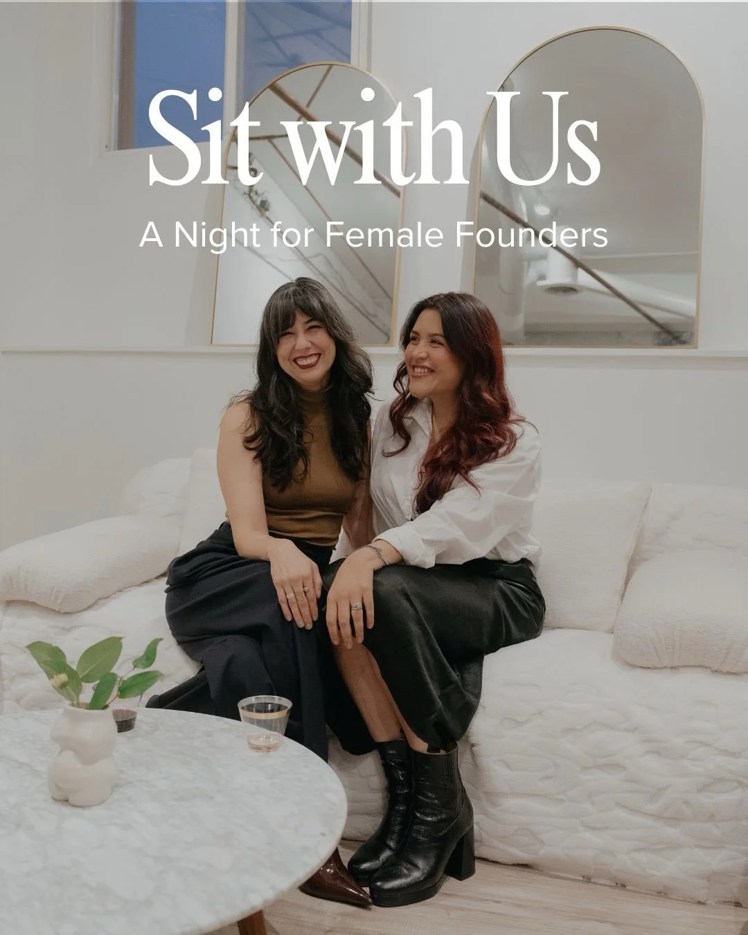Well, well, well, here we are again, Sit with Us: A Night for Female Founders. Round two baby.

After such a beautiful, special first event back in March, @michellewight.hmu and I are so excited to be planning the second Sit with Us event coming up o