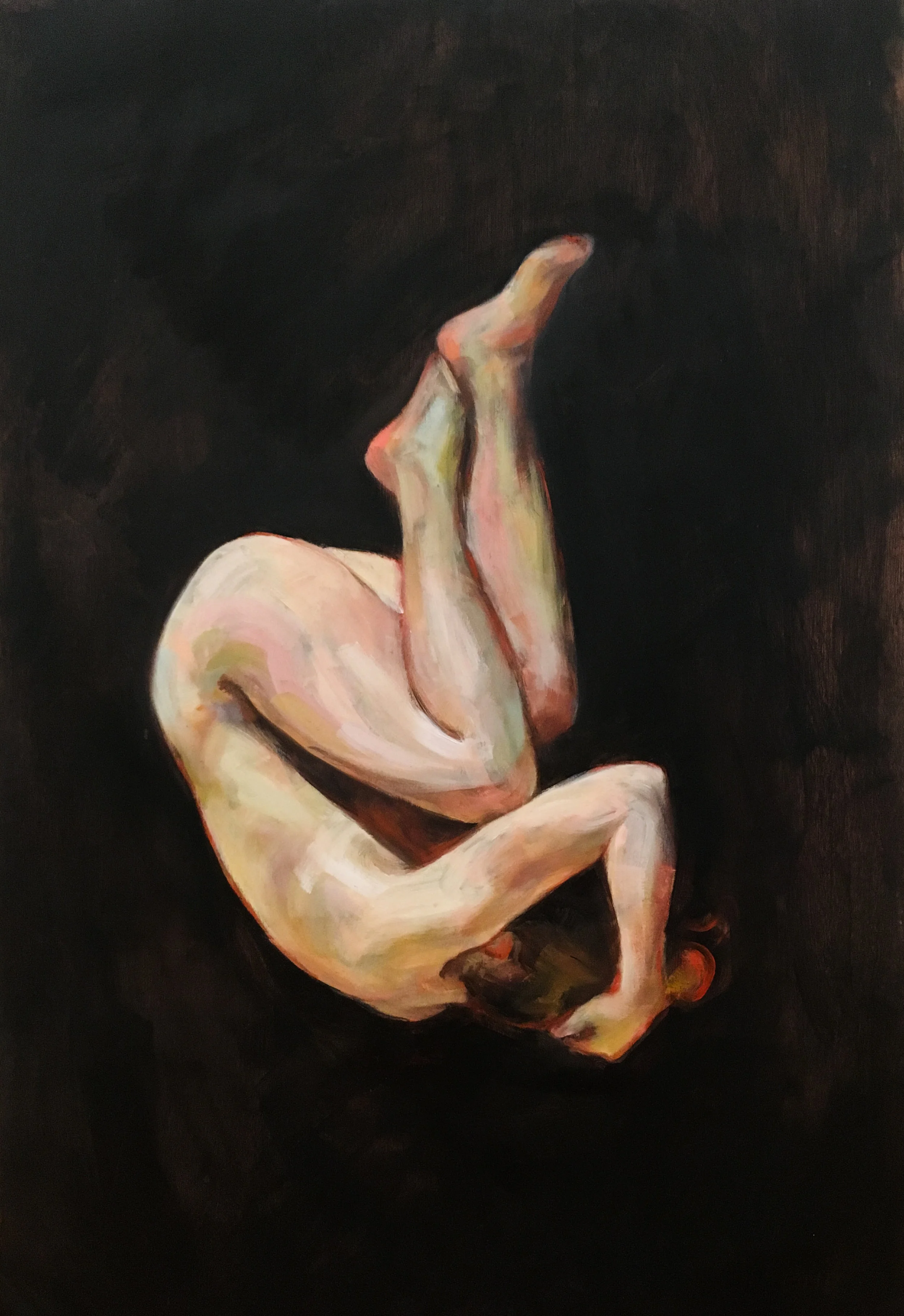 Float Study, Oil on Wood, 18x12", 2017